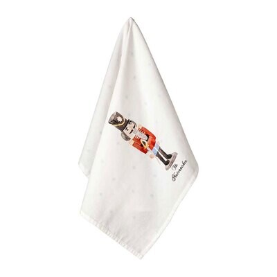 Casafina The Nutcracker White Nutcracke Kitchen Towel 100% Cotton TX0209-WNT Set of 2, MPN: TX0209-…