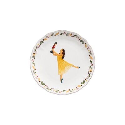 Casafina The Nutcracker White Salad Plate Clara 21 TP213-WCL Set of 4, MPN: TP213-WCL, 840289094709