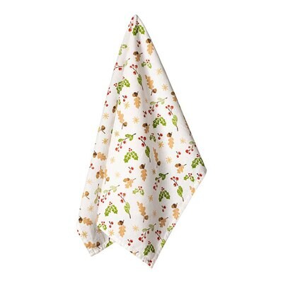 Casafina The Nutcracker White Garland Kitchen Towel 100% Cotton TX0210-WGL Set of 2, MPN: TX0210-WG…