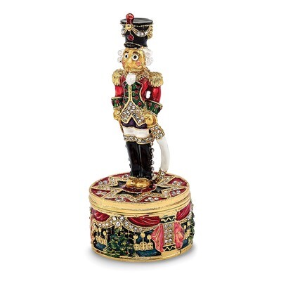 Nutcracker Trinket Box Enamel on Pewter by Jere, MPN: BJ2074, 191101595127