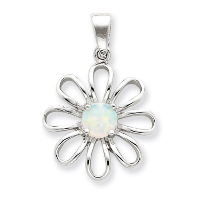 Opal Daisy Slide Sterling Silver QP1192, MPN: QP1192, 191101279478