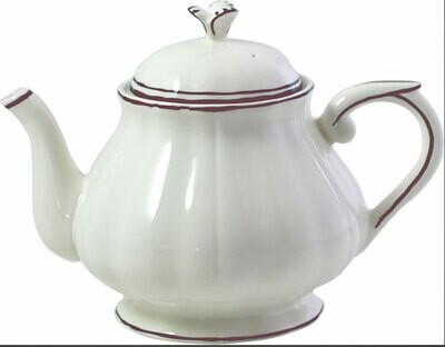 Gien Filet Pivoine Teapot 1831CTH248, MPN: 1831CTH248, 840769059327