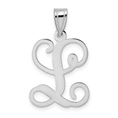 Initial Letter L Pendant 10k White Gold 10XNA518W/L, MPN: 10XNA518W/L,