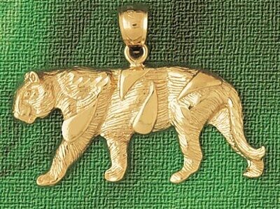 Dazzlers Jewelry Tiger Pendant Necklace Charm Bracelet in Yellow, White or Rose Gold 1726, MPN: DZ-…