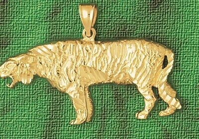 Dazzlers Jewelry Tiger Pendant Necklace Charm Bracelet in Yellow, White or Rose Gold 1725, MPN: DZ-…