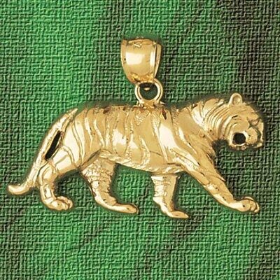 Dazzlers Jewelry Tiger Pendant Necklace Charm Bracelet in Yellow, White or Rose Gold 1720, MPN: DZ-…
