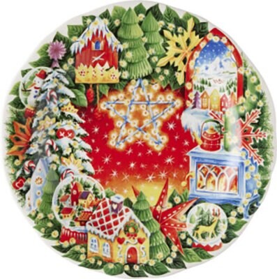 Gien Holidays Dessert Plate Fantasy Christmas 2022 2000SD2248, MPN: 2000SD2248, 3660838027746