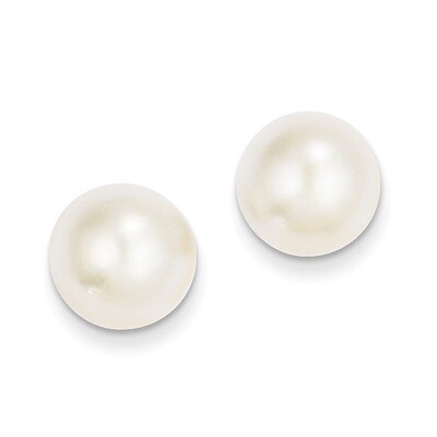 10-10.5mm Cultured Mabe Pearl Earrings 14k Gold XMP92, MPN: XMP92, 815479016823