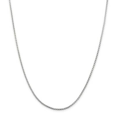1.75mm Round Franco Chain 22 Inch Sterling Silver QRF080-22, MPN: QRF080-22,