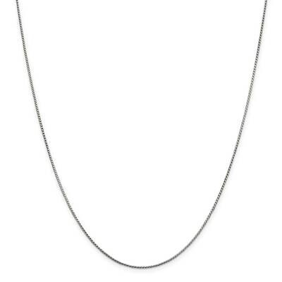 1mm Round Franco Chain 22 Inch Sterling Silver QRF050-22, MPN: QRF050-22,