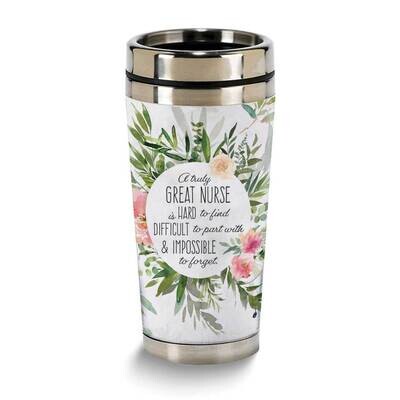 Great Nurse Floral 16oz Travel Mug GM24745, MPN: GM24745, 603799457828