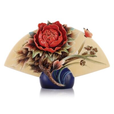 Franz Porcelain Great Happiness Peony and Narcissus Vase FZ03493, MPN: FZ03493,