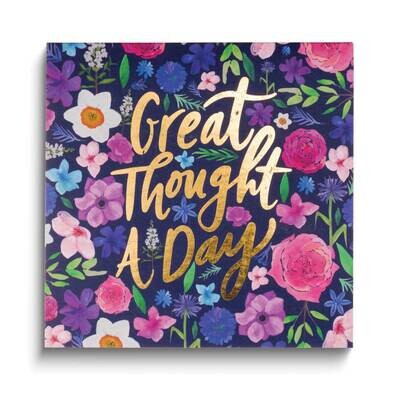 Navy Multi-color Floral GREAT THOUGHT A DAY 365 Page Note Pad GM24488, MPN: GM24488, 826635226109