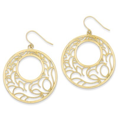 Circle Earrings 14k Gold TH609, MPN: TH609, 886774118840