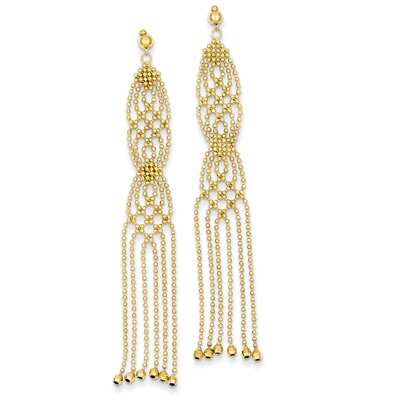 Beaded Earrings 14k Gold SF1629, MPN: SF1629, 883957026862