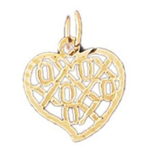 Dazzlers Jewelry Xoxo Pendant Necklace Charm Bracelet in Yellow, White or Rose Gold 10230, MPN: DZ-…