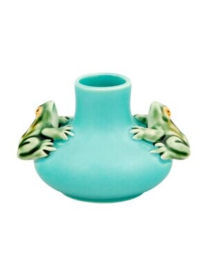 Bordallo Pinheiro Pinheiro Arte Bordallo Pinheiro Medium Vase Two Frogs Decorated 65003935, MPN: 65…