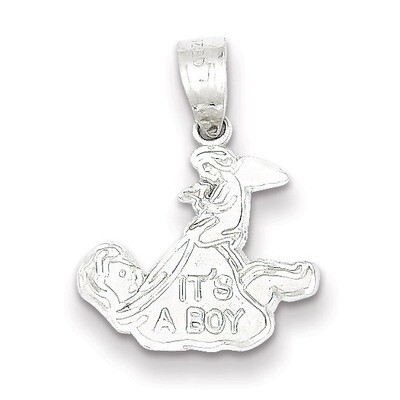 It&#39;s A Boy Charm Sterling Silver QC1300, MPN: QC1300, 191101082009