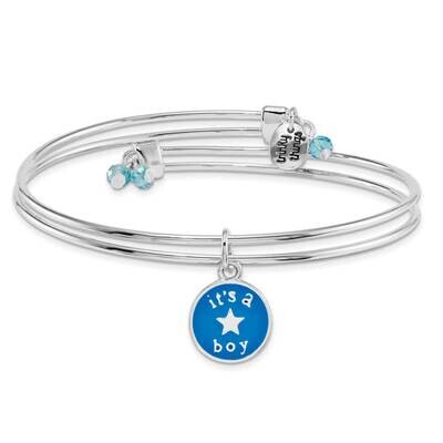 Silver-tone Trinky Things It&#39;s a Boy Star Bracelet Card GM16019, MPN: GM16019, 853691006116