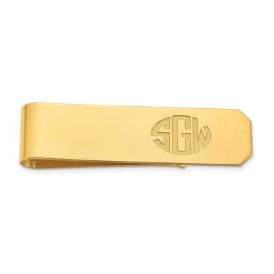 Recessed Letters Monogram Money Clip 14k Gold XNA1366Y, MPN: XNA1366Y,