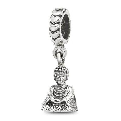 Antiqued Budda Dangle Bead Sterling Silver QRS4427, MPN: QRS4427,