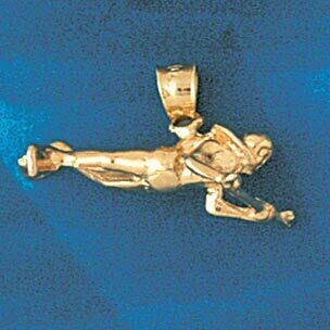 Dazzlers Jewelry Scuba Diving Diver Pendant Necklace Charm Bracelet in Yellow, White or Rose Gold 1…