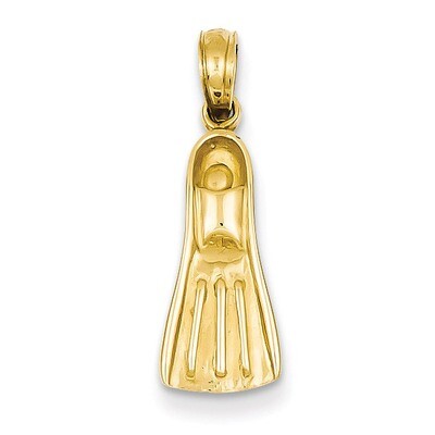 Scuba Flipper Pendant 14k Gold K3063, MPN: K3063, 637218045181