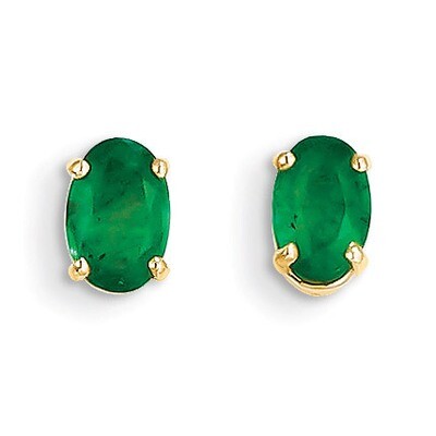 Emerald Earrings - May 14k Gold XBE17, MPN: XBE17, 883957335643