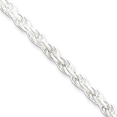 18 Inch 3mm Diamond-cut Rope Chain Sterling Silver QDC070-18, MPN: QDC070-18, 886774411873