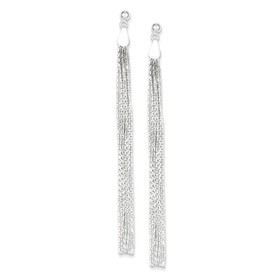 Post Fancy Dangle Earrings Sterling Silver QE8831, MPN: QE8831, 886774647470