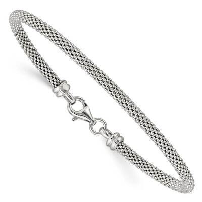 Clasp Bangle Sterling Silver Textured QB1252, MPN: QB1252, 886774097268