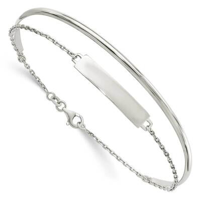 Id Bangle Sterling Silver Polished QB1435, MPN: QB1435, 191101781971