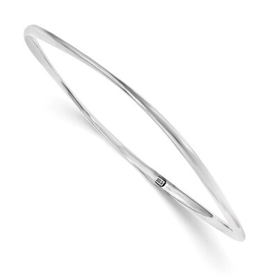 2.25mm Bangle Sterling Silver Rhodium-plated QB895, MPN: QB895, 191101781667