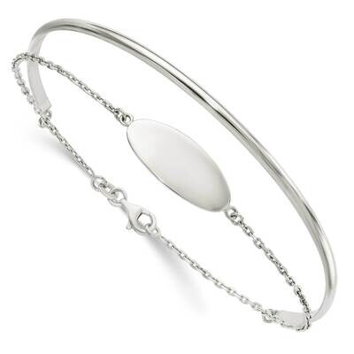 Id Bangle Sterling Silver Polished QB1434, MPN: QB1434, 191101781988