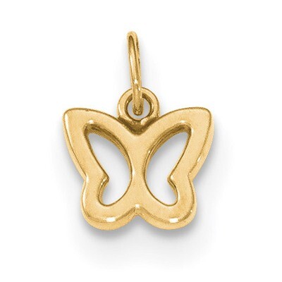 Butterfly Pendant 14k Gold Polished YC1242, MPN: YC1242, 191101365782