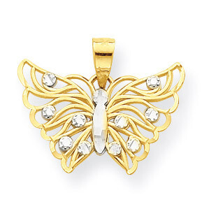 Butterfly Pendant 10K Gold &amp; Rhodium 10C1006, MPN: 10C1006, 886774018690