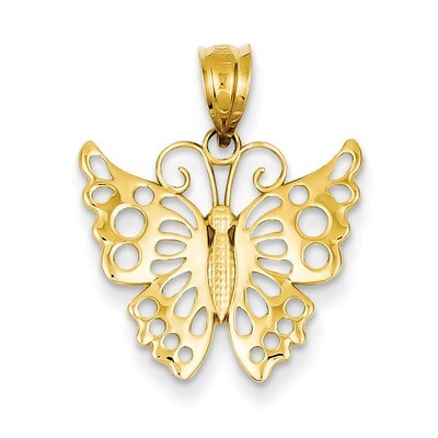 Butterfly Pendant 14k Gold K4837, MPN: K4837, 886774616711
