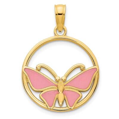 Epoxy Butterfly Pendant 14k Gold D5053, MPN: D5053, 196904071441