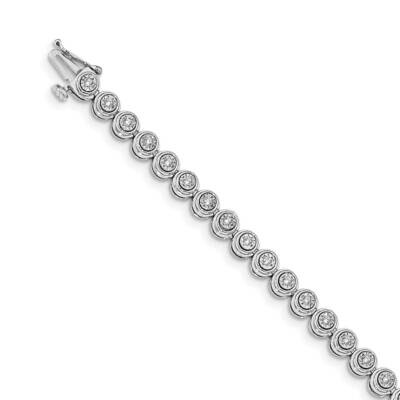 SI1/SI2 G H I Circle Link Bracelet 14k White Gold Lab Grown Diamond BM4652-050-WLG, MPN: BM4652-050…