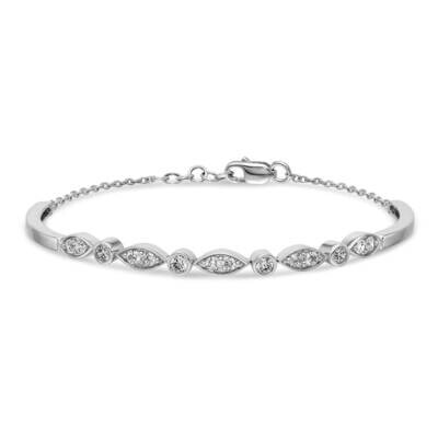 SI1/SI2 G H I Bangle Bracelet 14k White Gold Lab Grown Diamond BM3725-100-WLG, MPN: BM3725-100-WLG,…