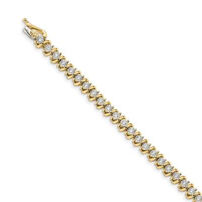 Bracelet 14k Gold Diamond BM4643-100-YA, MPN: BM4643-100-YA, 883957453477