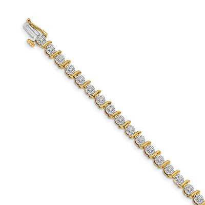 Bracelet 14k Gold Diamond BM4642-038-YA, MPN: BM4642-038-YA, 818050013426
