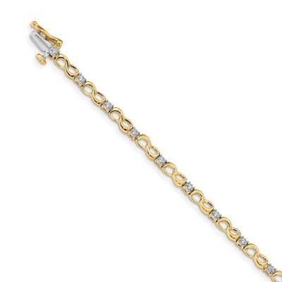 Bracelet 14k Gold Diamond BM4627-015-YA, MPN: BM4627-015-YA, 883957385730