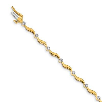 Bracelet 14k Gold Diamond BM4603-015-YA, MPN: BM4603-015-YA, 818050013334