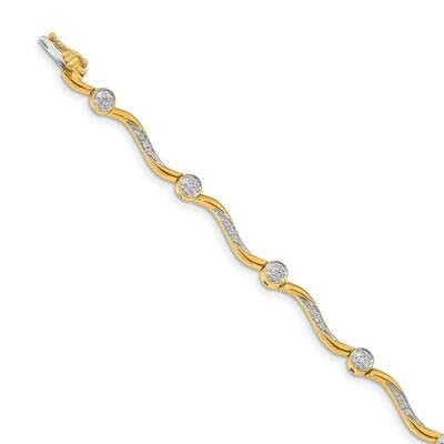 Bracelet 14k Gold Diamond BM4602-025-YA, MPN: BM4602-025-YA, 818050013273