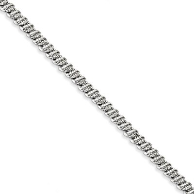 Bracelet Sterling Silver Rhodium-plated Diamond QDX1130, MPN: QDX1130, 883957398341
