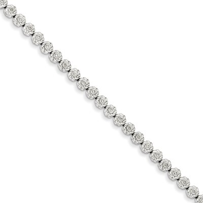 Bracelet Sterling Silver Rhodium-plated Diamond QDX1113, MPN: QDX1113, 883957432885