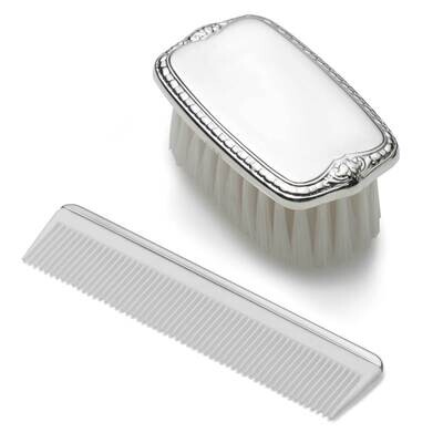 Empire Polished Boys Brush &amp; Comb Set Pewter GM19798, MPN: GM19798, 781642003511