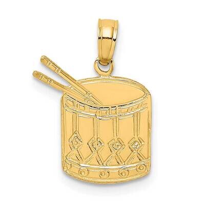 Drum Sticks Charm 14k Gold Polished K7186, MPN: K7186, 63721803855