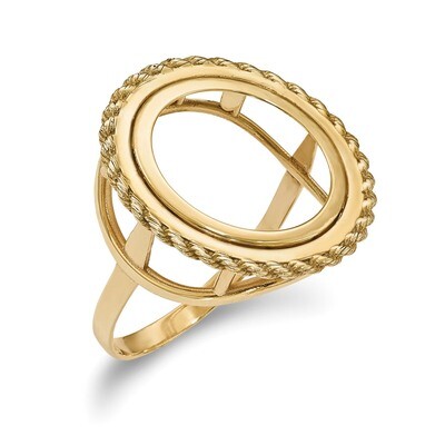 1/10AE Polished Coin Ring 14k Gold CR14/10AE, MPN: CR14/10AE, 196904066454